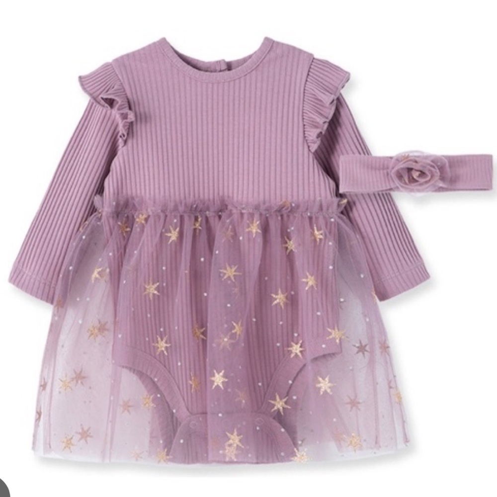 LITTLE ME | Starbust Tutu Dress set with headband | 6 Months
